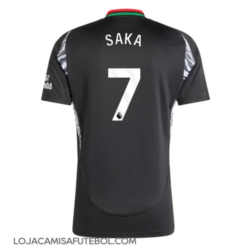 Camisa de Futebol Arsenal Bukayo Saka #7 Equipamento Secundário 2024-25 Manga Curta